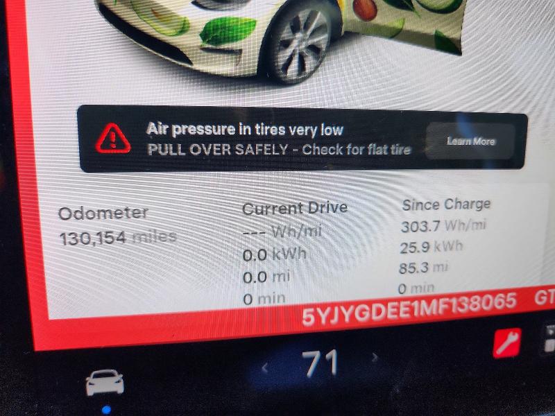 2021 Tesla Model Y მანქანა იყიდება აუქციონზე, vin: 5YJYGDEE1MF138065, აუქციონის ნომერი: 59553316