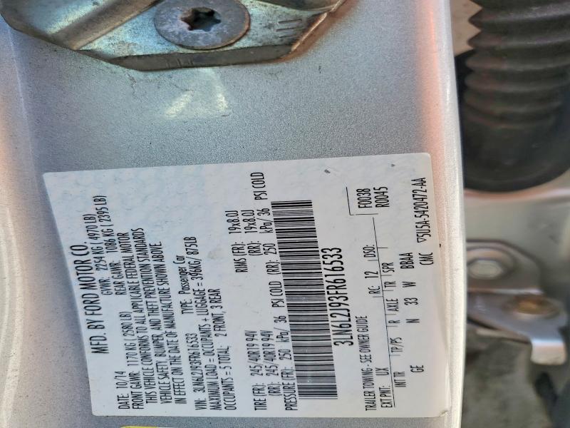 Продажа на аукционе авто 2015 Lincoln Mkz, vin: 3LN6L2J93FR616533, номер лота: 62452666