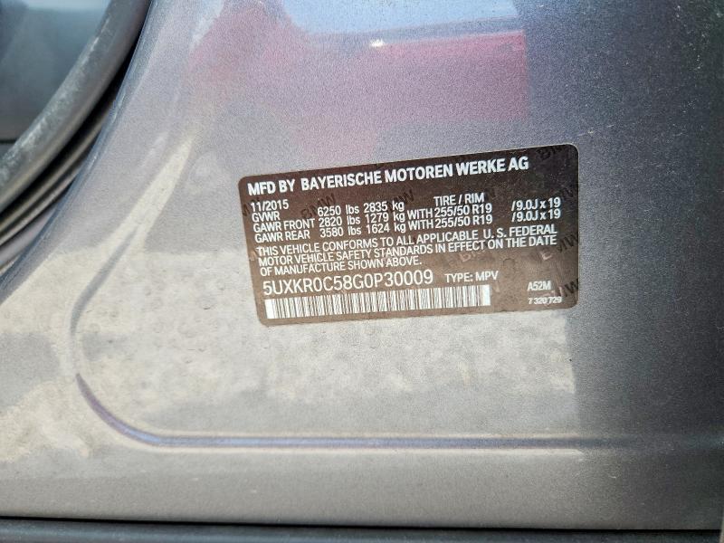 Продажа на аукционе авто 2016 Bmw X5, vin: 5UXKR0C58G0P30009, номер лота: 62601066