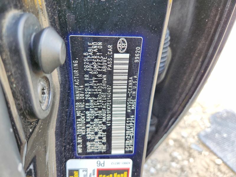 Aukcja sprzedaży 2014 Toyota Camry Hybrid, vin: 4T1BD1FK7EU140487, numer aukcji: 63384656