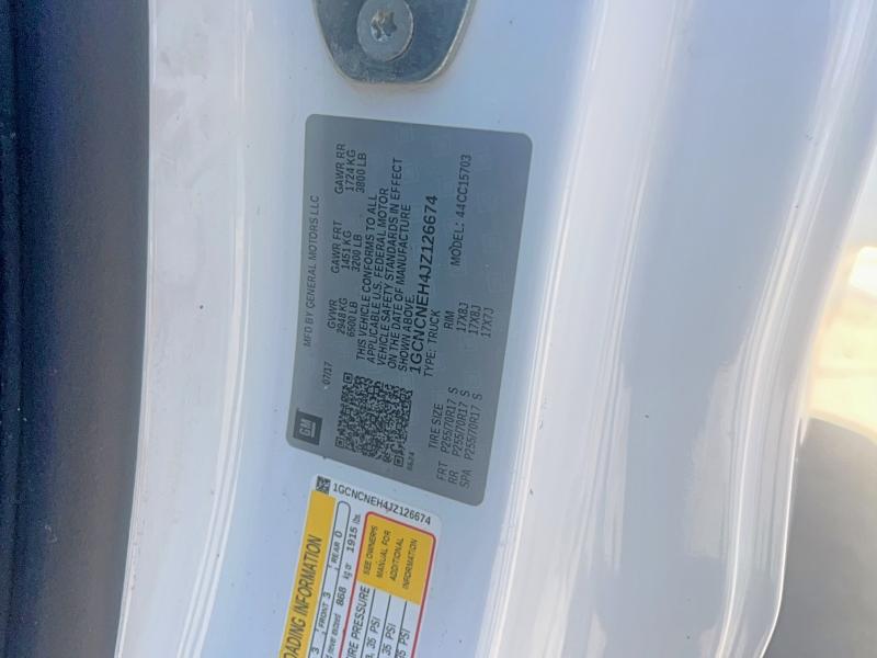 Продажа на аукционе авто 2018 Chevrolet Silverado, vin: 1GCNCNEH4JZ126674, номер лота: 62905326