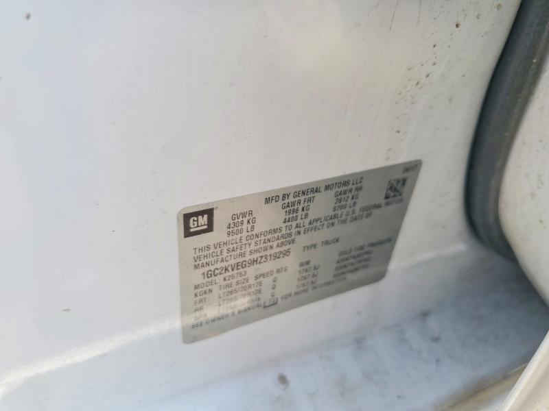 Aukcja sprzedaży 2017 Chevrolet Silverado, vin: 1GC2KVEG9HZ319295, numer aukcji: 61712616