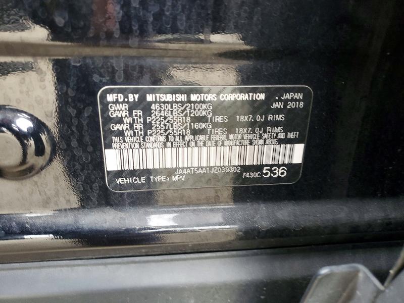 Aukcja sprzedaży 2018 Mitsubishi Eclipse Cross, vin: JA4AT5AA1JZ039302, numer aukcji: 59383866