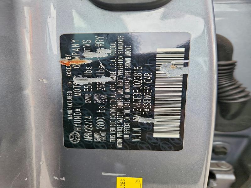 Продаж на аукціоні авто 2015 Hyundai Genesis, vin: KMHGN4JE3FU022816, номер лоту: 60257526