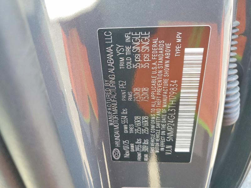 61195636 :رقم المزاد ، 5NMP24GL3TH179834 vin ، 2026 Hyundai Santa Fe مزاد بيع
