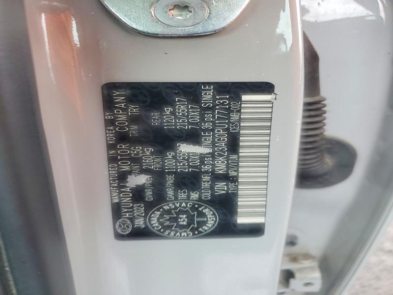 62685426 :رقم المزاد ، KM8K23AG0PU177131 vin ، 2023 Hyundai Kona مزاد بيع