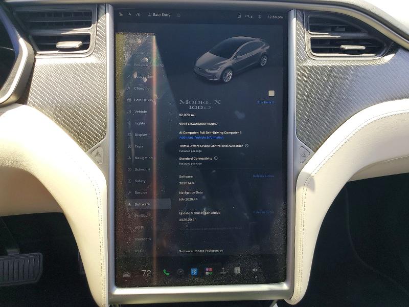 Продажа на аукционе авто 2019 Tesla Model X, vin: 5YJXCAE25KF152947, номер лота: 60084176