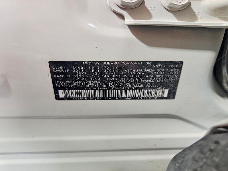 Продажа на аукционе авто 2021 Subaru Ascent, vin: 4S4WMALD6M3429033, номер лота: 62445146