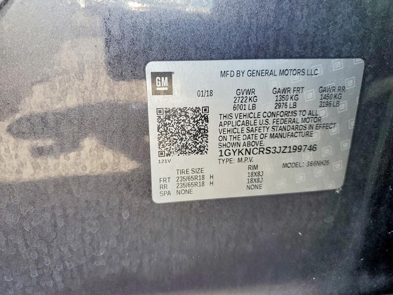 Продаж на аукціоні авто 2018 Cadillac Xt5, vin: 1GYKNCRS3JZ199746, номер лоту: 85458895
