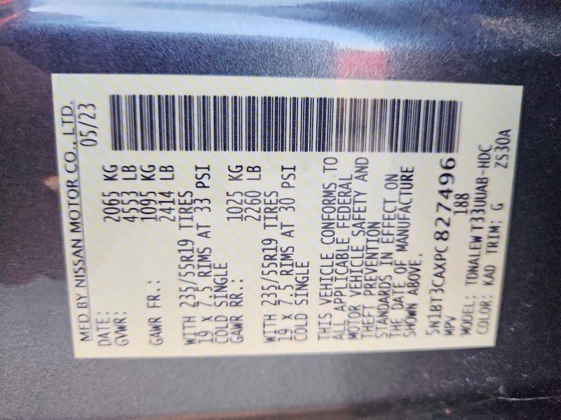 Продаж на аукціоні авто 2023 Nissan Rogue, vin: 5N1BT3CAXPC827496, номер лоту: 59586916