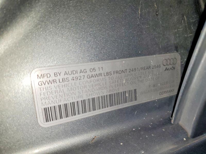 Продажа на аукционе авто 2011 Audi A4, vin: WAUKFAFL3BN056936, номер лота: 60132326