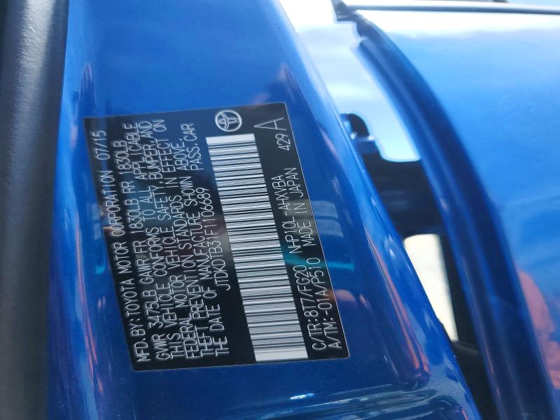 Aukcja sprzedaży 2015 Toyota Prius C, vin: JTDKDTB31F1106689, numer aukcji: 60467986