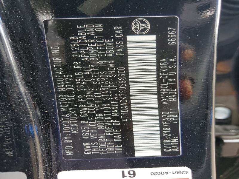 Продажа на аукционе авто 2025 Toyota Camry, vin: 4T1DAACK7SU598600, номер лота: 61035306