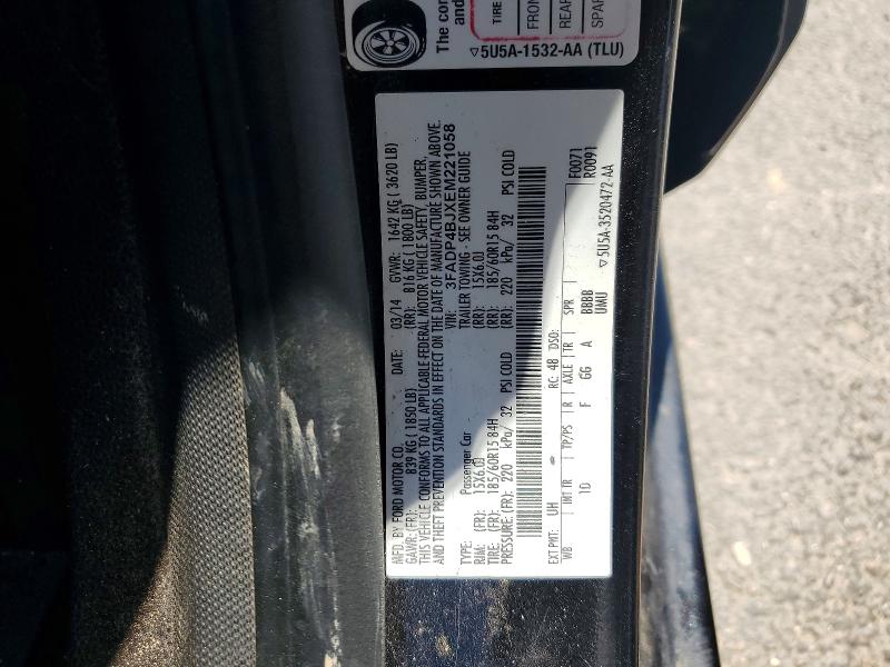Aukcja sprzedaży 2014 Ford Fiesta, vin: 3FADP4BJXEM221058, numer aukcji: 61595646