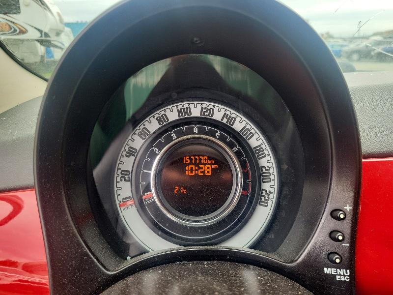 59582106 :رقم المزاد ، 3C3CFFER1CT313205 vin ، 2012 Fiat 500 مزاد بيع