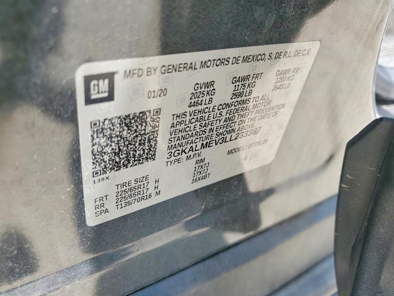 Продаж на аукціоні авто 2020 Gmc Terrain, vin: 3GKALMEV3LL233387, номер лоту: 62278086