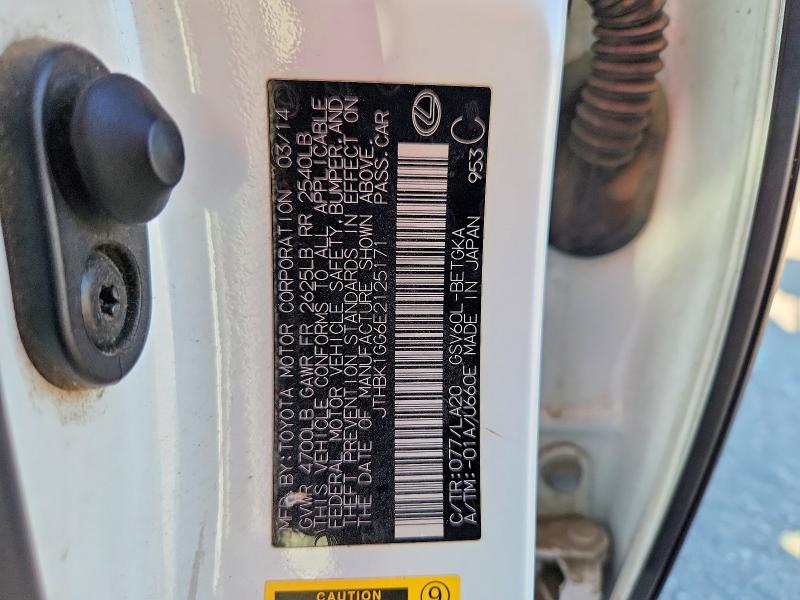Продаж на аукціоні авто 2014 Lexus Es, vin: JTHBK1GG6E2125171, номер лоту: 59909476