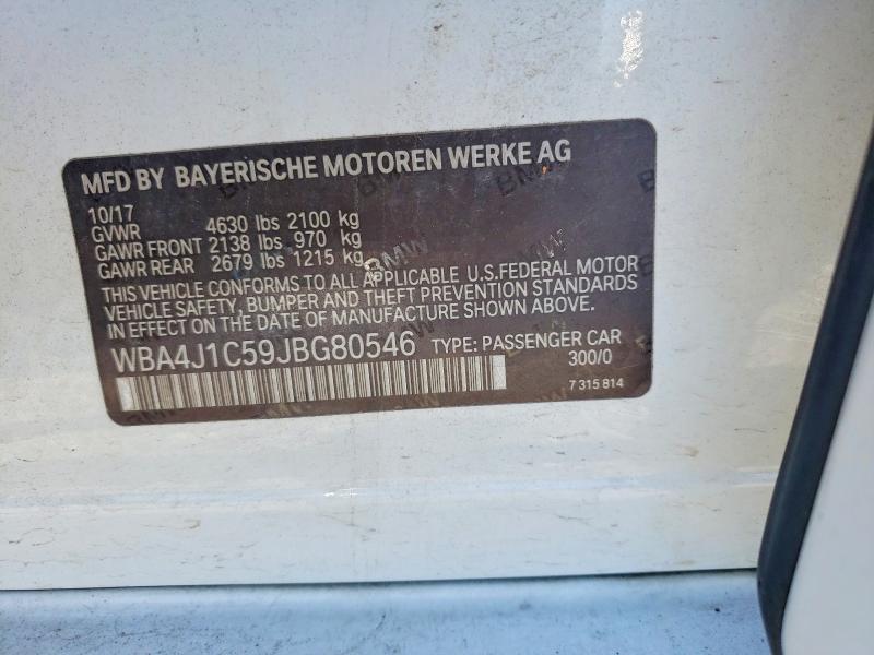 Продажа на аукционе авто 2018 Bmw 430i, vin: WBA4J1C59JBG80546, номер лота: 61928256