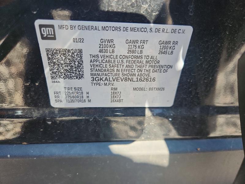 Продаж на аукціоні авто 2022 Gmc Terrain, vin: 3GKALVEV8NL162616, номер лоту: 73342415