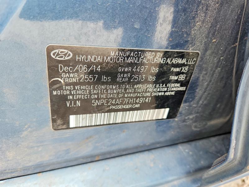 Продаж на аукціоні авто 2015 Hyundai Sonata, vin: 5NPE24AF7FH149141, номер лоту: 61340856