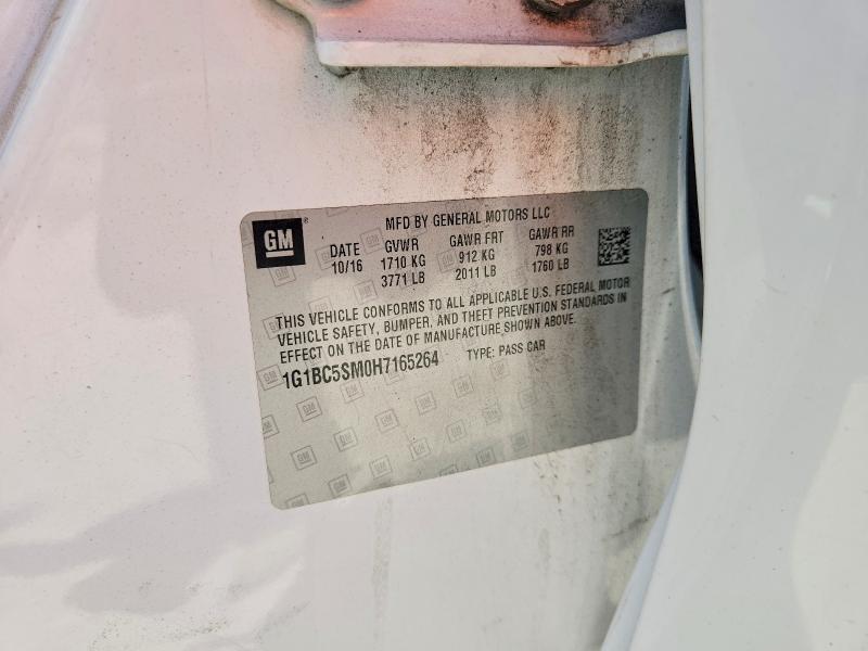 Продаж на аукціоні авто 2017 Chevrolet Cruze, vin: 1G1BC5SM0H7165264, номер лоту: 62913466