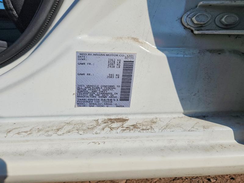 2025 Nissan Altima მანქანა იყიდება აუქციონზე, vin: 1N4BL4DV5SN369851, აუქციონის ნომერი: 62122256
