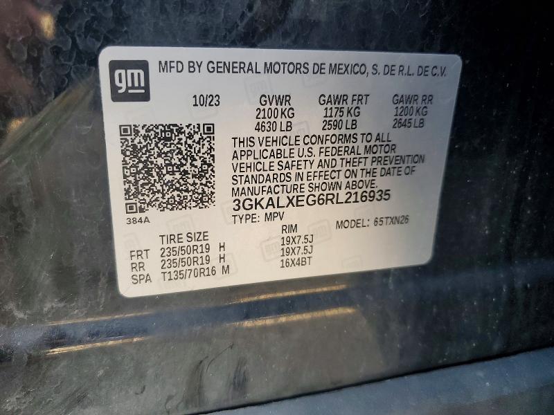 2024 Gmc Terrain მანქანა იყიდება აუქციონზე, vin: 3GKALXEG6RL216935, აუქციონის ნომერი: 59648956