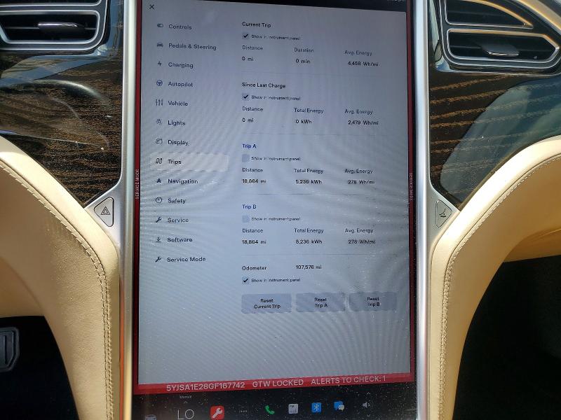 Aukcja sprzedaży 2016 Tesla Model S, vin: 5YJSA1E28GF167742, numer aukcji: 62025046