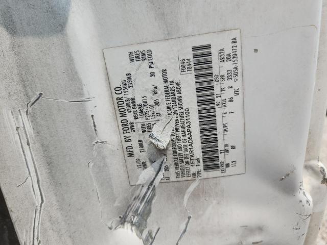 2010 Ford Ranger მანქანა იყიდება აუქციონზე, vin: 1FTKR1AD5APA31100, აუქციონის ნომერი: 61140636