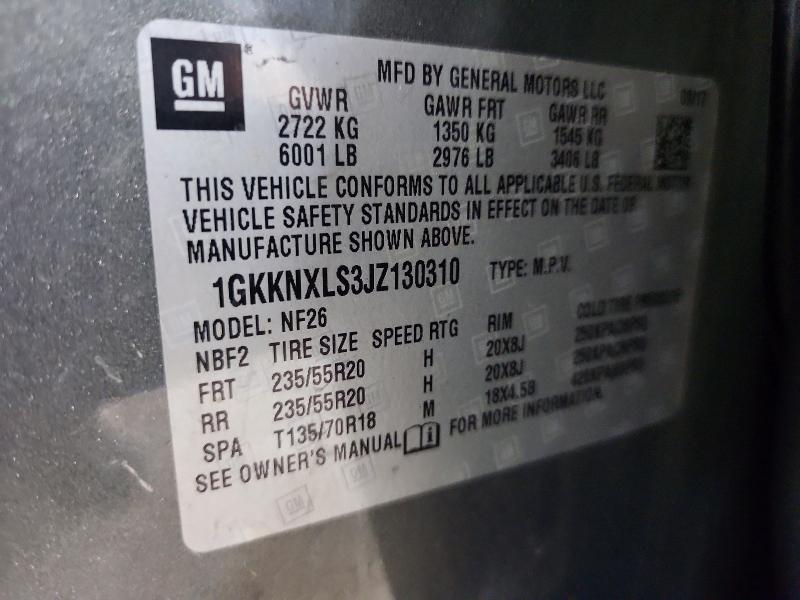 Продаж на аукціоні авто 2018 Gmc Acadia, vin: 1GKKNXLS3JZ130310, номер лоту: 62820696