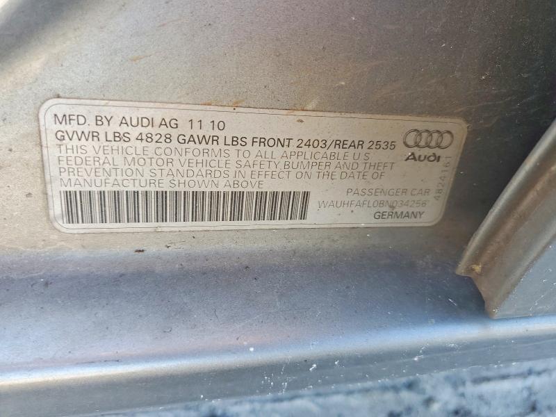 Aukcja sprzedaży 2011 Audi A4, vin: WAUHFAFL0BN034256, numer aukcji: 59953686
