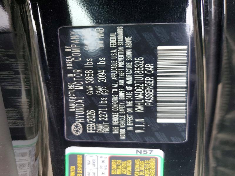 61673376 :رقم المزاد ، KMHLM4DG2TU186326 vin ، 2026 Hyundai Elantra مزاد بيع