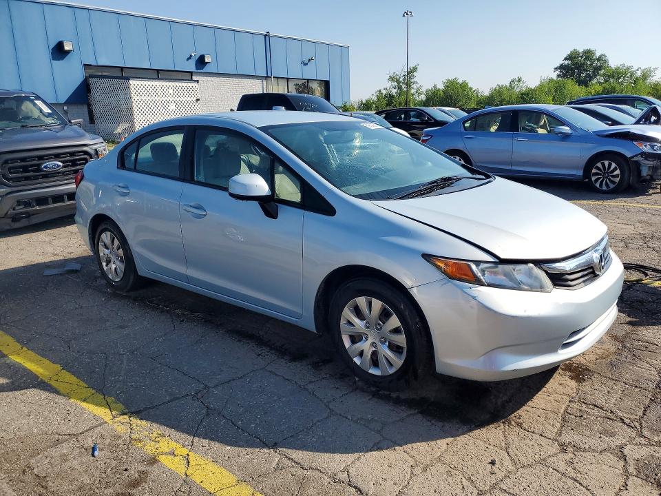 Продаж на аукціоні авто 2012 Honda Civic, vin: 2HGFB2F52CH597835, номер лоту: 59308676