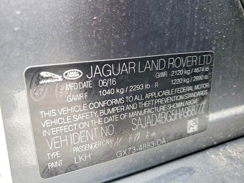 Aukcja sprzedaży 2017 Jaguar Xe, vin: SAJAD4BG5HA958777, numer aukcji: 60965476