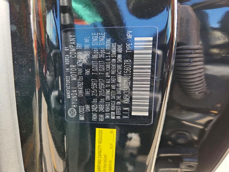 Продажа на аукционе авто 2022 Hyundai Kona, vin: KM8K33AG2NU156078, номер лота: 59917576