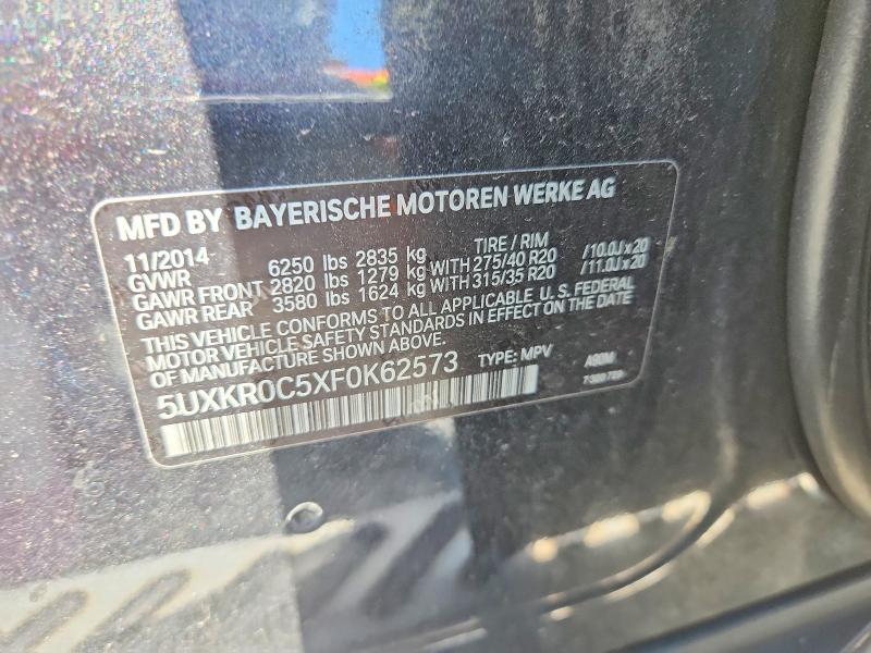 Продаж на аукціоні авто 2015 Bmw X5, vin: 5UXKR0C5XF0K62573, номер лоту: 60414736