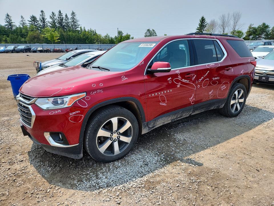 61556396 :رقم المزاد ، 1GNEVHKW1KJ232974 vin ، 2019 Chevrolet Traverse مزاد بيع