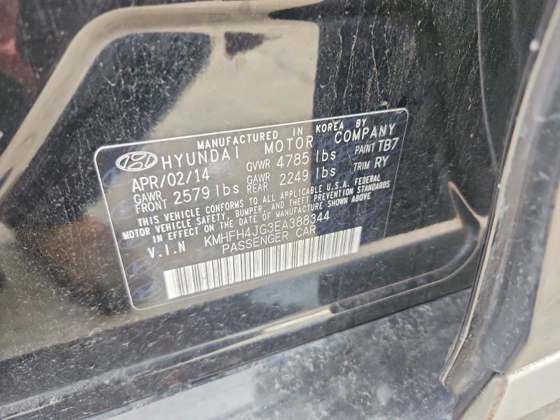 Aukcja sprzedaży 2014 Hyundai Azera, vin: KMHFH4JG3EA388344, numer aukcji: 61232176