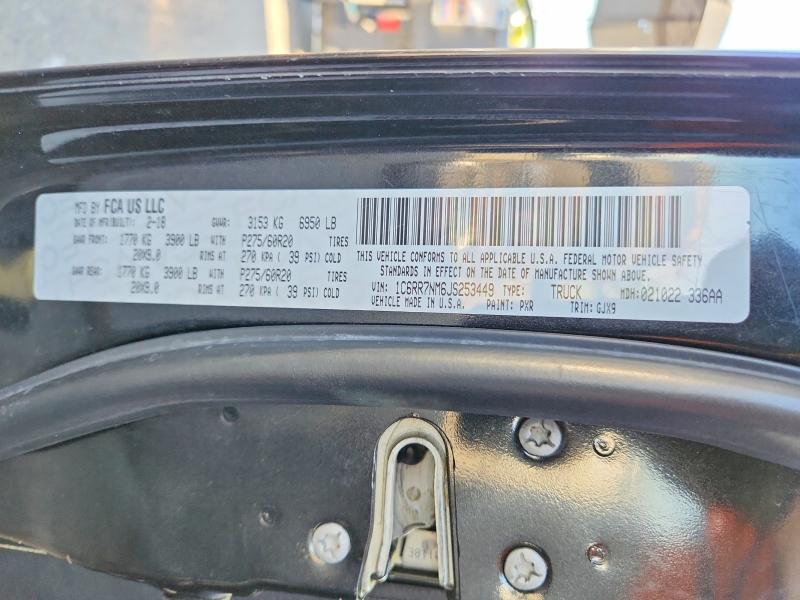 Продажа на аукционе авто 2018 Ram 1500, vin: 1C6RR7NM6JS253449, номер лота: 62433086