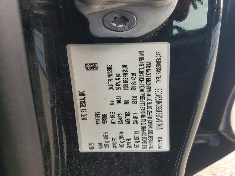 Продаж на аукціоні авто 2022 Tesla Model 3, vin: 5YJ3E1EB0NF291056, номер лоту: 61297556