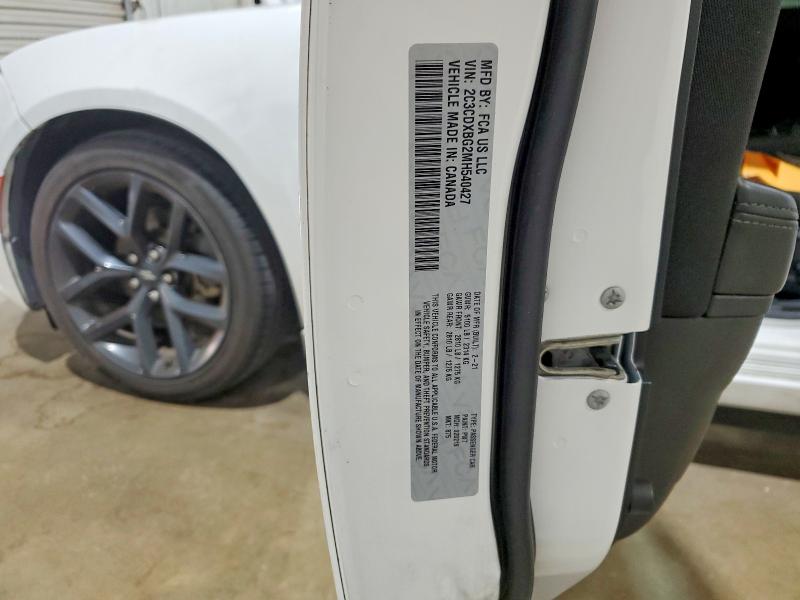 Продаж на аукціоні авто 2021 Dodge Charger, vin: 2C3CDXBG2MH540427, номер лоту: 60051866