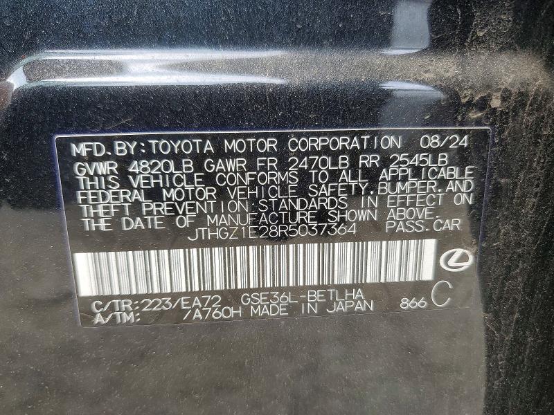 Продажа на аукционе авто 2024 Lexus Is 350, vin: JTHGZ1E28R5037364, номер лота: 61162626