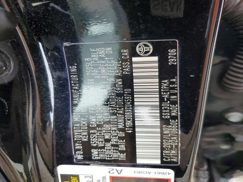 Продаж на аукціоні авто 2012 Toyota Avalon, vin: 4T1BK3DBXCU459710, номер лоту: 63068306