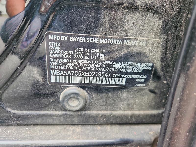 Aukcja sprzedaży 2014 Bmw 528, vin: WBA5A7C5XED219547, numer aukcji: 62981936