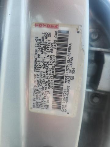 Aukcja sprzedaży 2002 Toyota Echo, vin: JTDBT123420217003, numer aukcji: 60055576