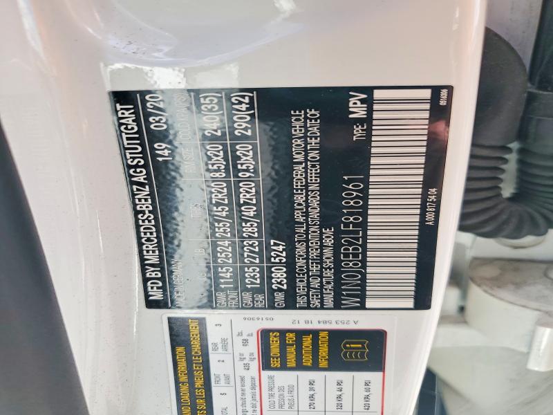 59326896 :رقم المزاد ، W1N0J8EB2LF818961 vin ، 2020 Mercedes-benz Glc Coupe مزاد بيع
