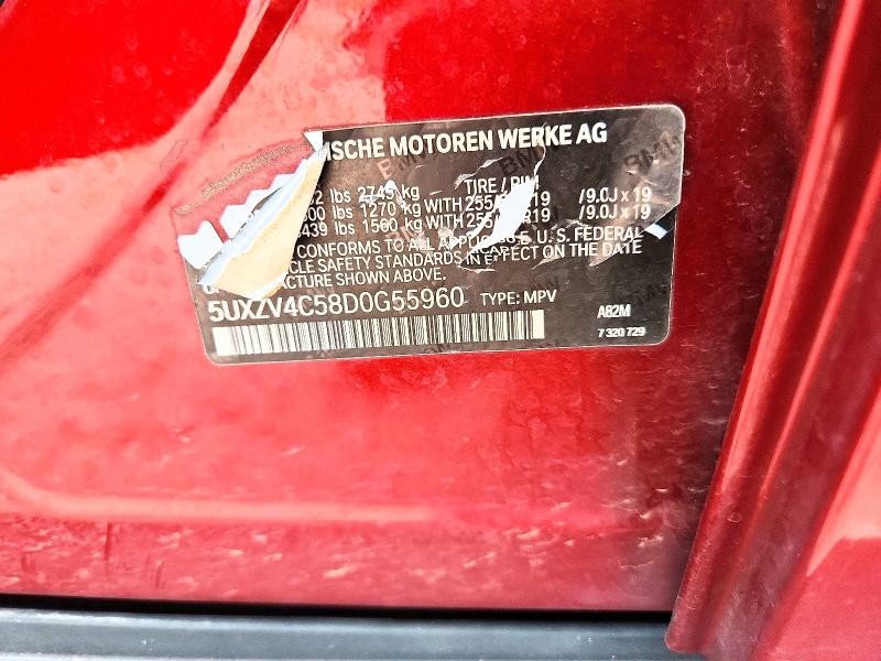 63096666 :رقم المزاد ، 5UXZV4C58D0G55960 vin ، 2013 Bmw X5 مزاد بيع