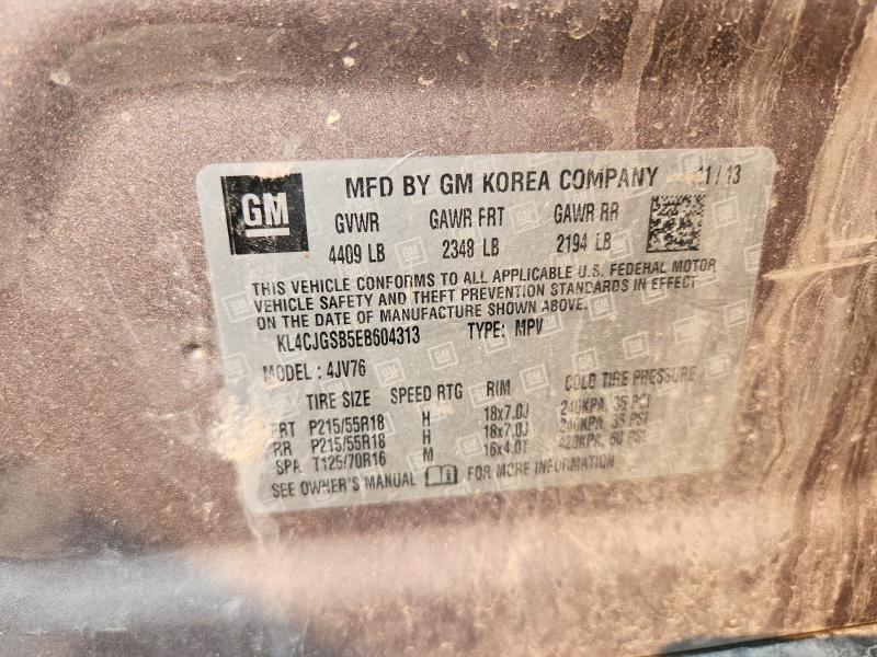 Продажа на аукционе авто 2014 Buick Encore, vin: KL4CJGSB5EB604313, номер лота: 60956766