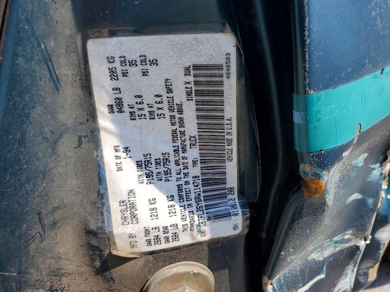Продаж на аукціоні авто 1994 Dodge Dakota, vin: 1B7FL26Y6RW114718, номер лоту: 62791066
