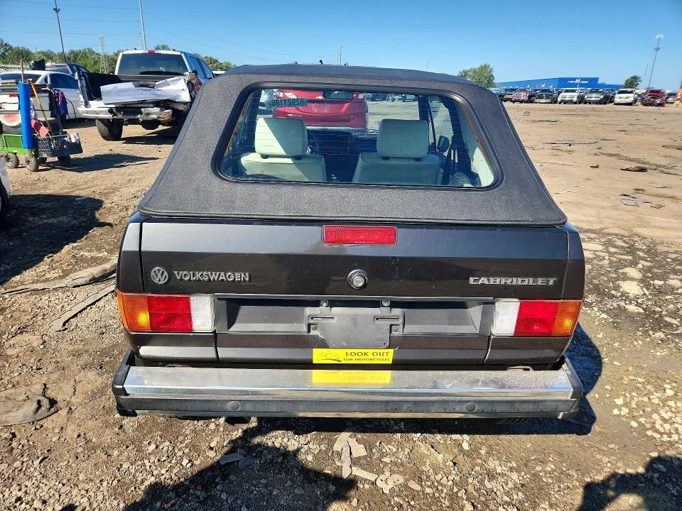 62921186 :رقم المزاد ، WVWCA0151HK036218 vin ، 1987 Volkswagen Cabriolet مزاد بيع